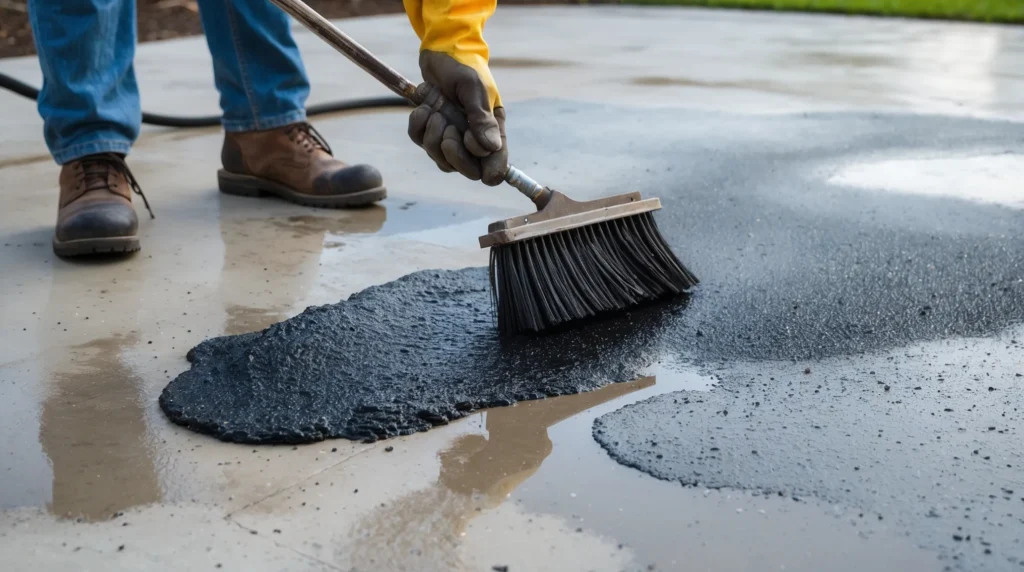 How to Remove Asphalt Sealer from Concrete If Already Applied