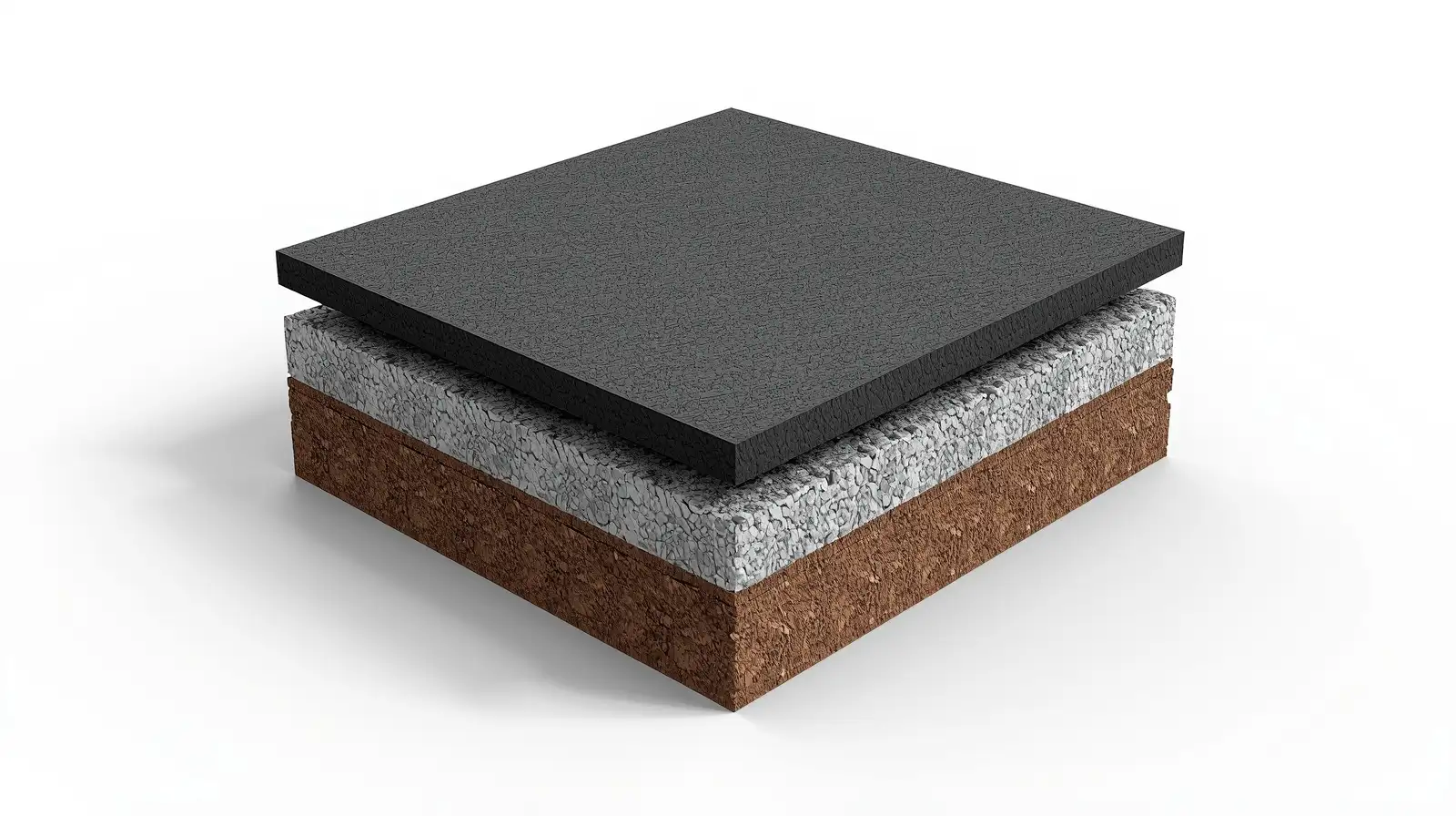 Asphalt paving layers
